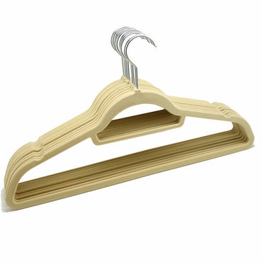 Coat Clothes Clothing Hangers Velvet Velour Non Slip Flocked Trouser Hangers NEW - ZYBUX